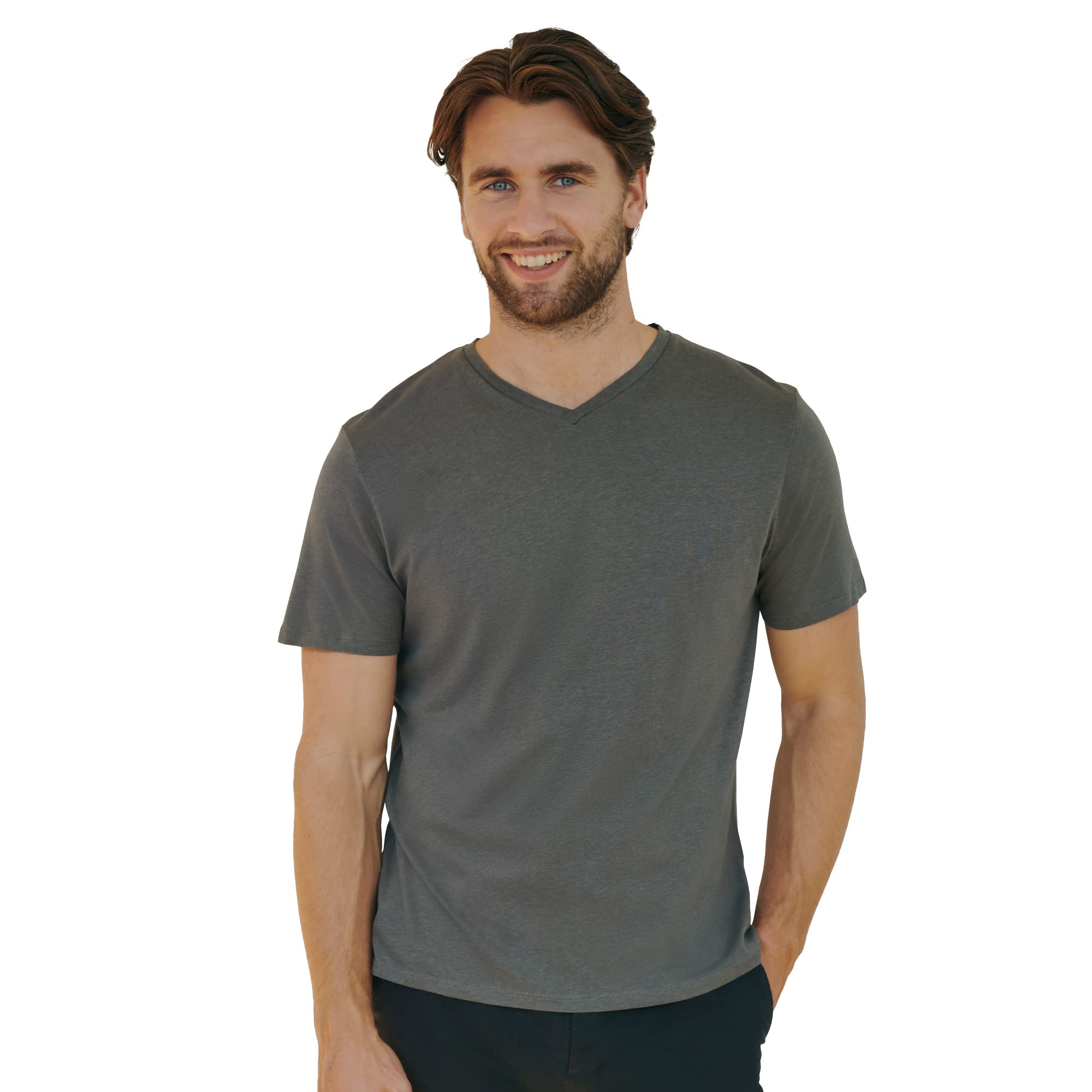 DANISH ENDURANCE Maglietta Uomo Maniche Corte, Morbida T-Shirt in Cotone Biologico Premium