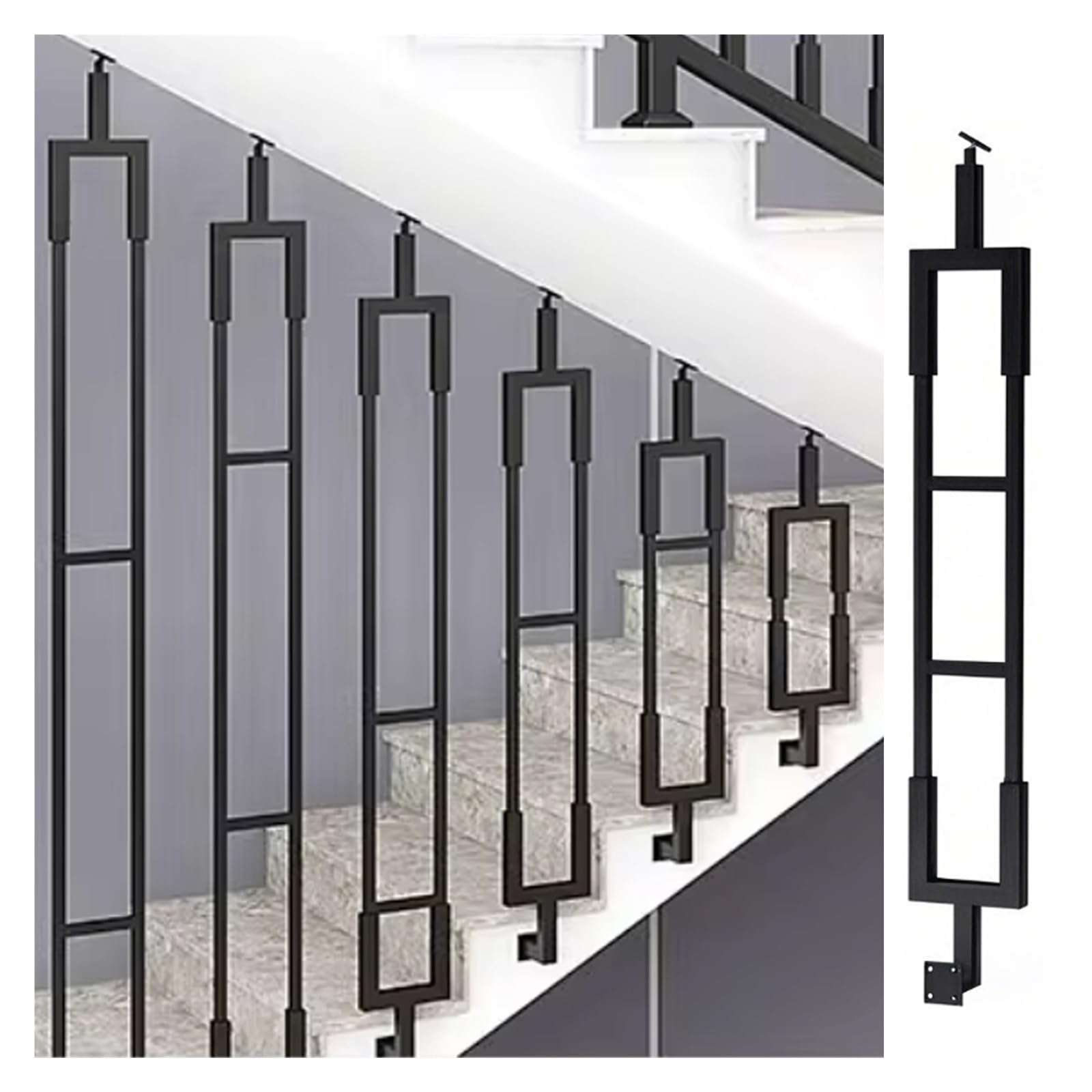 Adjustable Angle Stair Railing Adjustable Iron Stair Balusters | L ...