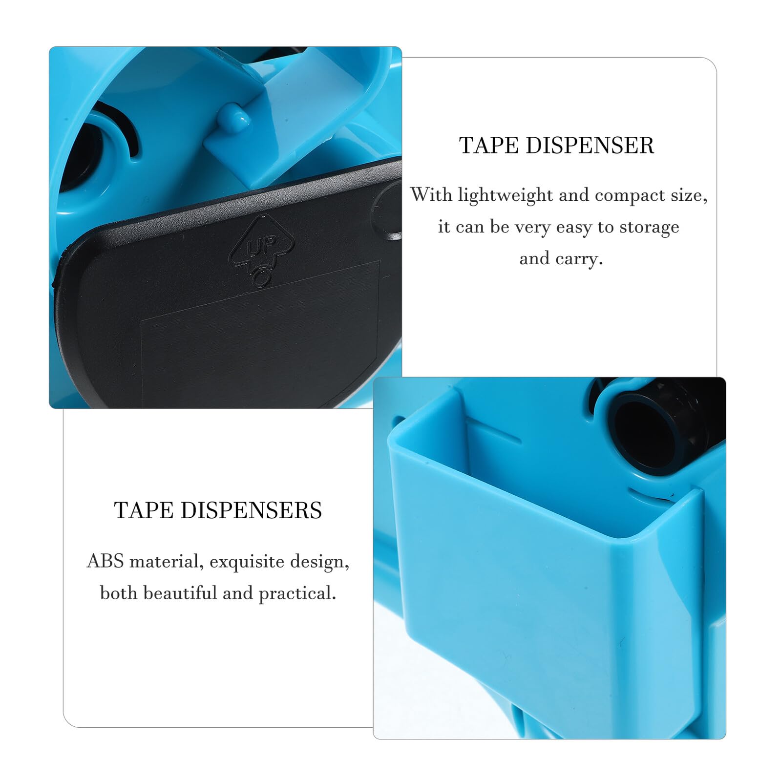 Dispenser Nastro Adesivo da Banco Grande Taglierina | Supporto da Tavolo in Abs, Facile da Trasportare, per Scuola e Progetti Artistici