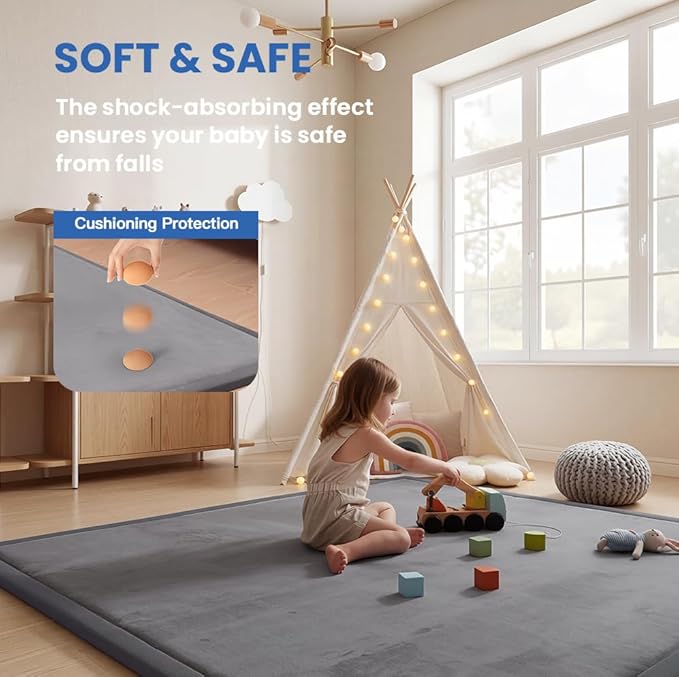 Alfombra de Juego Huloo Sleep Ultra Suave para Bebés 50x50 miniatura 9