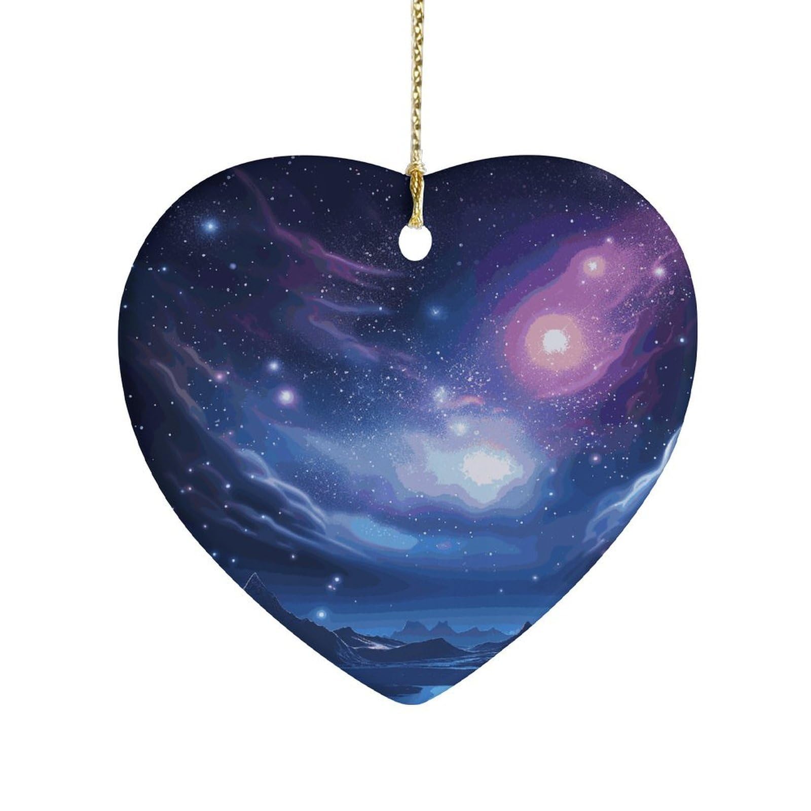 Fekiloot Style Mysterious Stars Ceramic Ornament Home Decor Keepsake