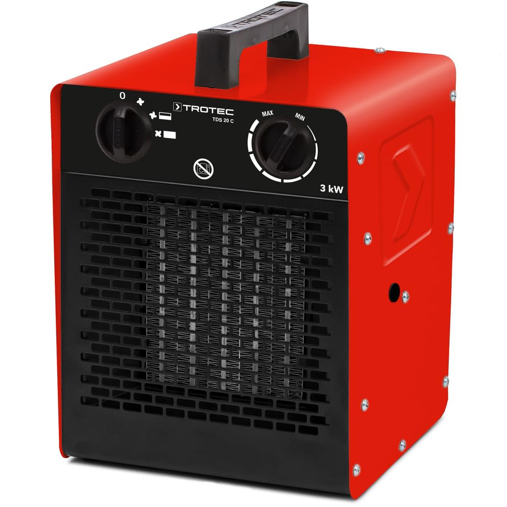 TROTEC TDS 20 C Termowentylator ceramiczny 2 stopnie ogrzewania maks. 3 kW 1 stopień chłodzenia przepływ powietrza 180 m³/h