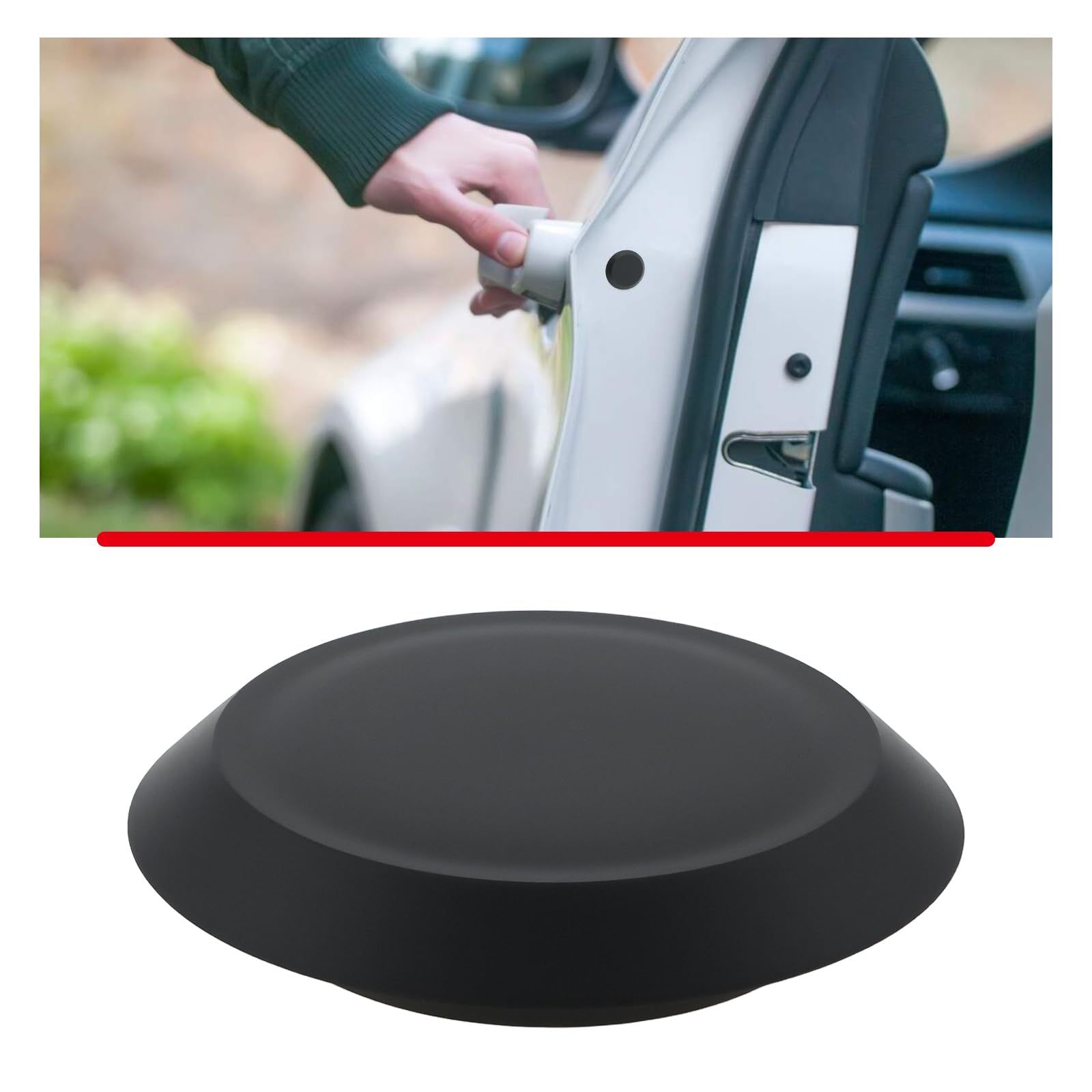 ECSiNG Tapón de Ojal Ciego para Panel de Carrocería Color Negro para Agujeros de 22-22,5 Mm 30 Unidades
