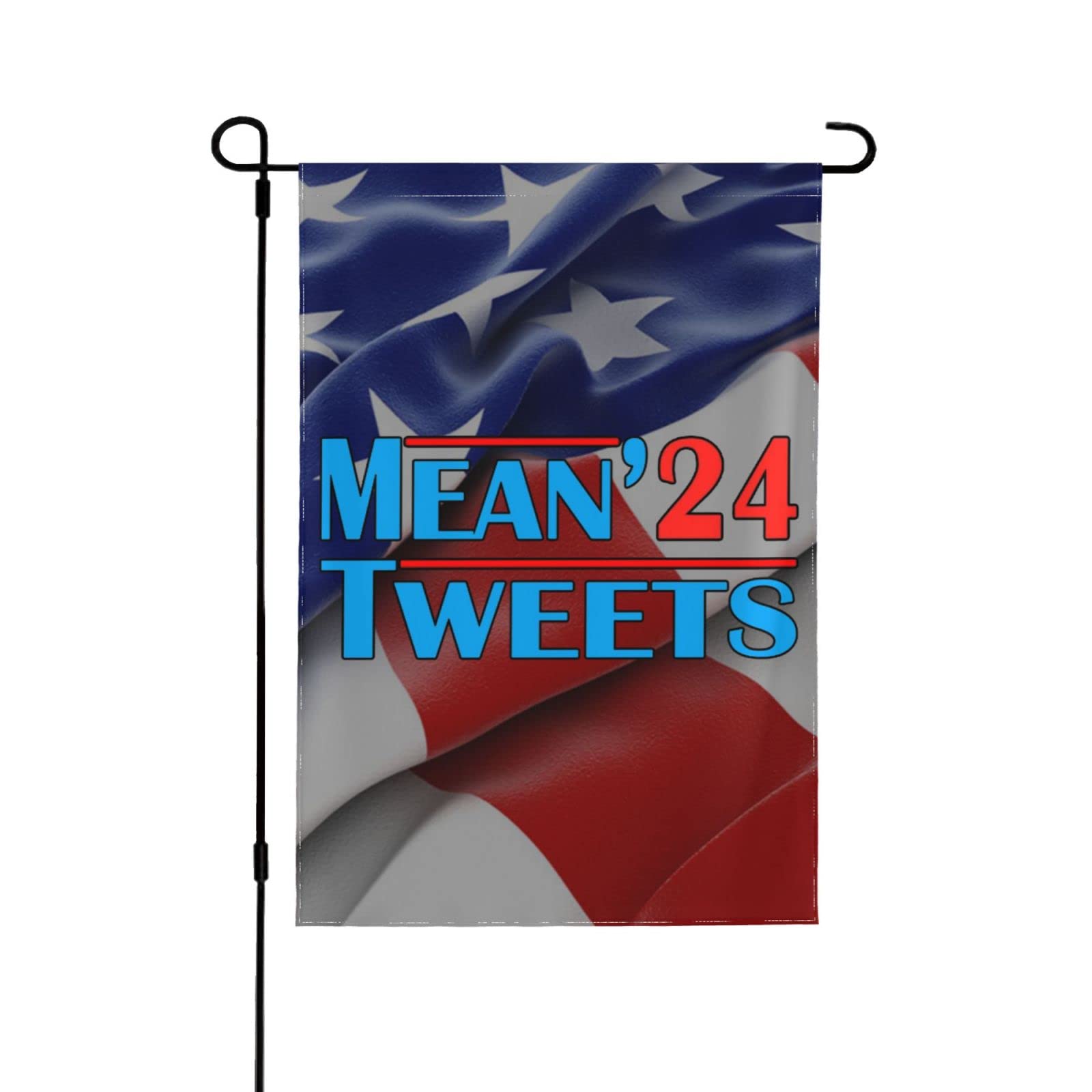 Funny Election Mean Tweets 2024 Funny Pro Trump Mean Tweets Seasonal Double-Sided Outdoor Courtyard Small Garden Flag