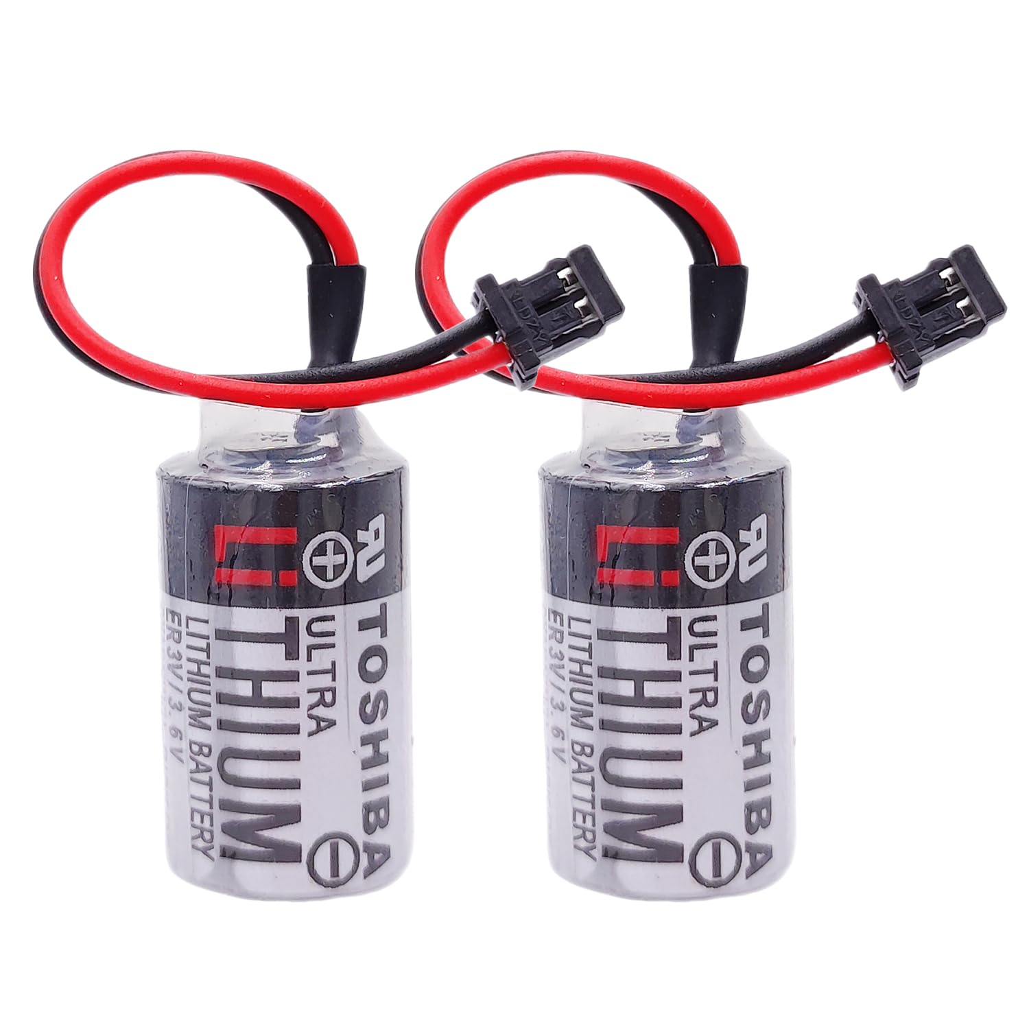 (2-Pack 3.6V 1000mAh JZSP-BA01 ER3V LI-SOL2 PLC Battery for Toshiba CNC Battery