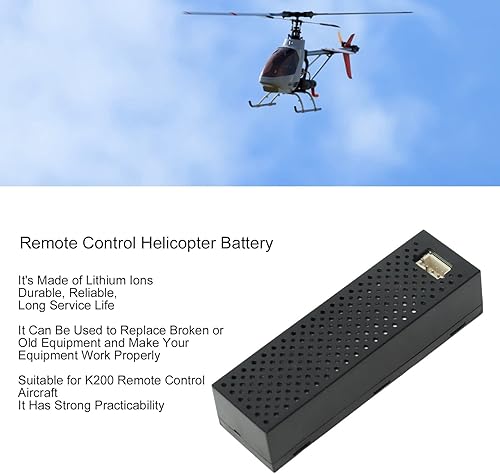 Miniatura 4 de SUNGOOYUE batería de avión de 600mah RC, batería del helicóptero de la ión de litio 7.4V para K200