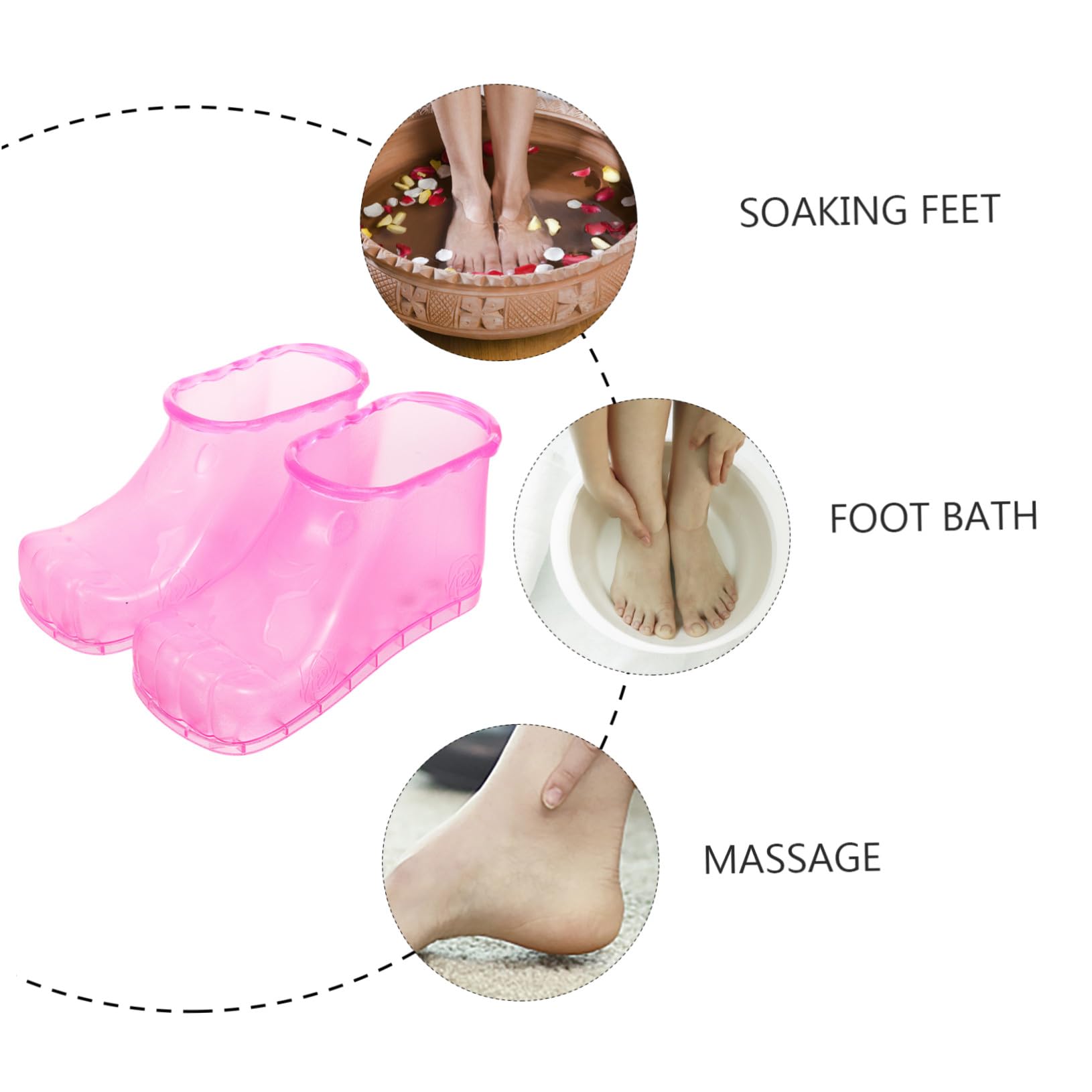 Veemoon Zapatos de Baño Masaje para Pies, Bañera de Plástico para Spa y Sauna, Talla 42