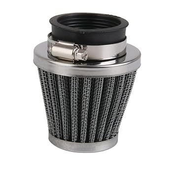 SAZ DEKOR 42mm High Flow Air Intake Cone Filter Cleaner Fuel Saver for Motorcycle