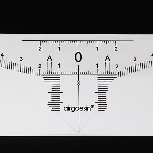 Miniatura 4 de Airgoesin 50 unids desechables adhesivo para cejas microblading regla guía cinta adhesiva tatuaje plantilla medida herramienta de belleza