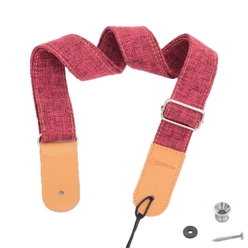 Rufun Ukulele Strap Retro Adjustable Vintage Accessory for Mini Guitar Button Included