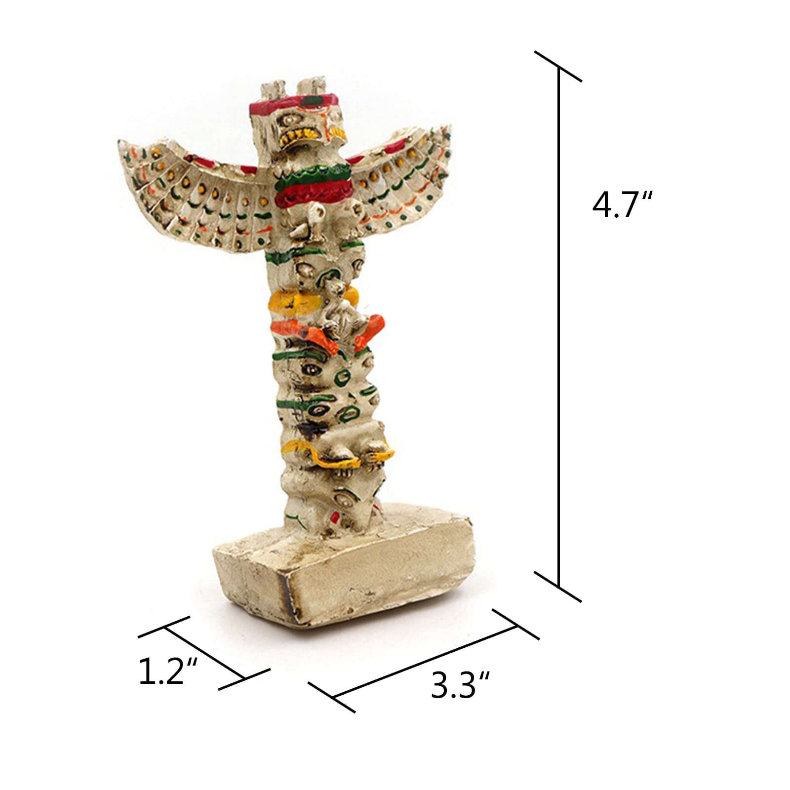 Decorazione Acquario Stile Romano - Lupo Antico In Resina Per Pesci, Rettili E Terrari, Handmade 7.6x6.6x4.1cm - Foto 8