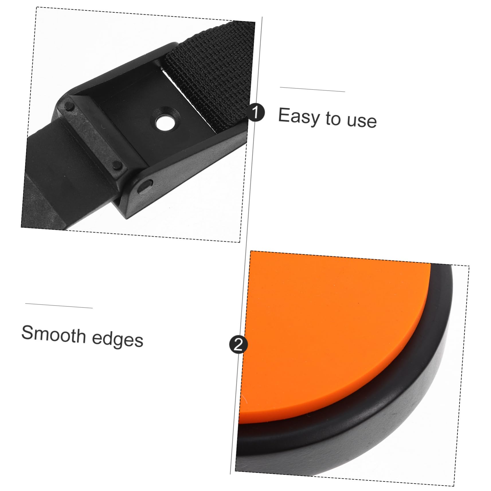 Yardwe Almohadilla De Práctica Para Batería De Silicona Naranja Portátil Correa Ajustable, Pad De Batería Silencioso Para Uso Casa y Entrenamiento De Percusión