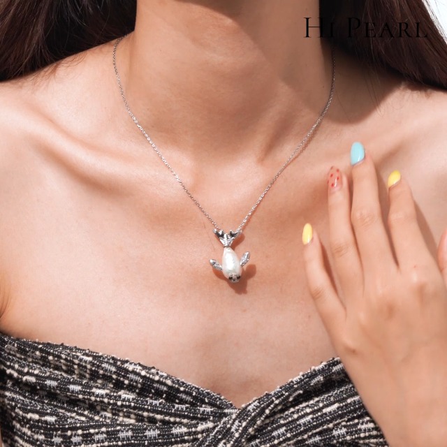 Amazon.com: Hipearl Freshwater Pearl Seal Necklace for Women Seal