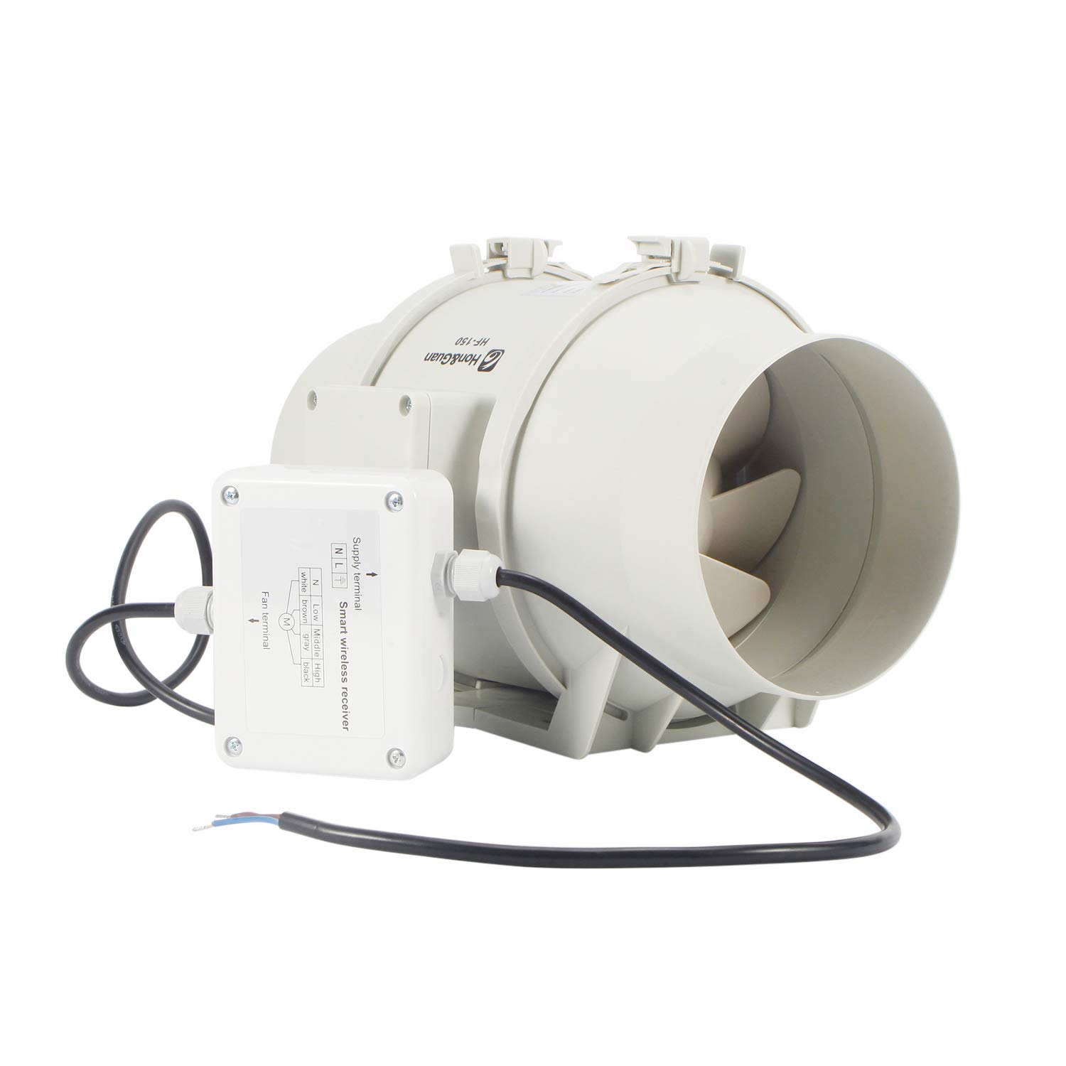 240m3h Efficienza Energetica Aspiratore Bagno BREEZE 150mm - Con Sensore Umidità, Timer, 240m³/h, Silenzioso, IPX4 Aspiratore Silenzioso - Foto 5