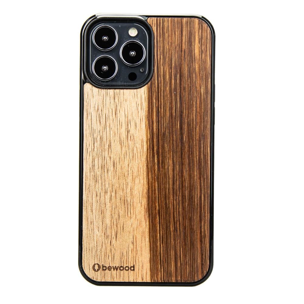 Custodia protettiva in legno compatibile con iPhone 11, legno di mango naturale, antiurto e antiscivolo, telaio in silicone TPU con base in policarbonato, opaca lucidata, realizzata a mano