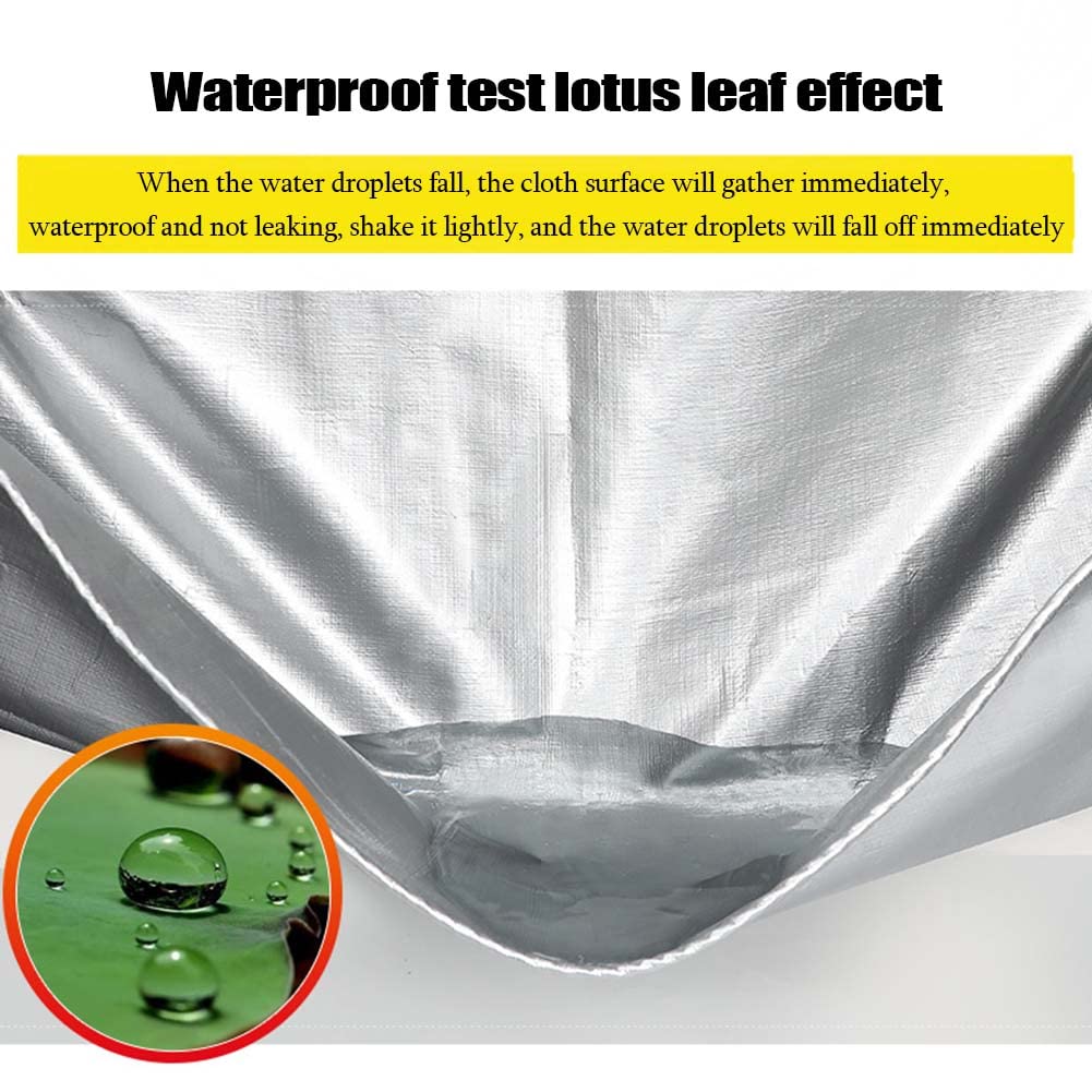 Lona impermeable resistente de 4 x 9 m, con ojales reforzados, lona de polietileno de 180 g/m², cubierta duradera para exteriores, camping, jardinería y protección de equipos