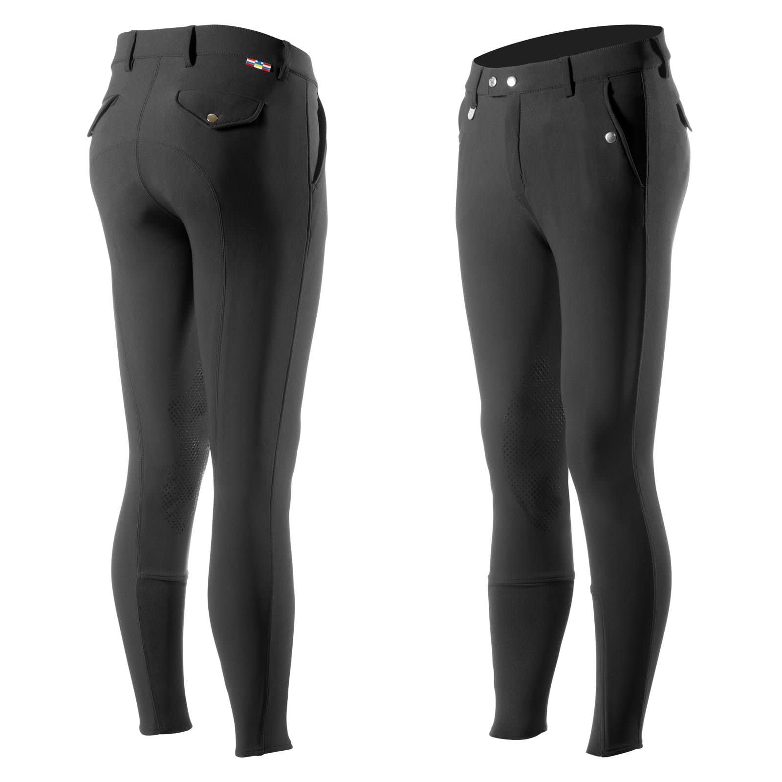 HORZE Pantalon d'équitation à basanes Silicone Grand Prix Homme Noir 48