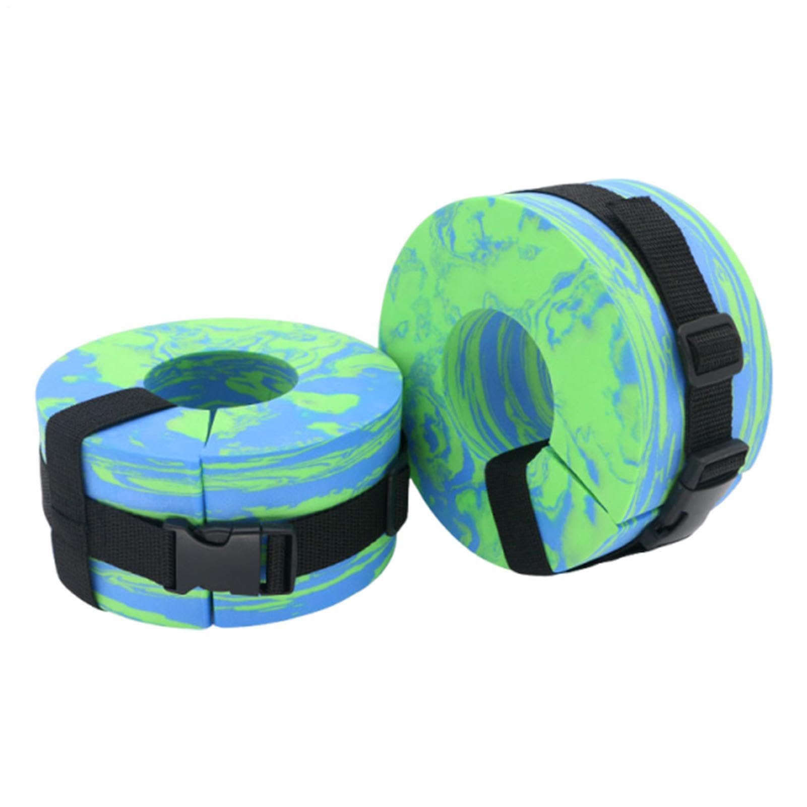 Swim Cuffs, Water Aerobics Ankle Weights, Fitness Workout Water Aerobics Float Ring, Adjustable Portable Pool Exercise Training Weights for Adults Beginners Professionals Athletes