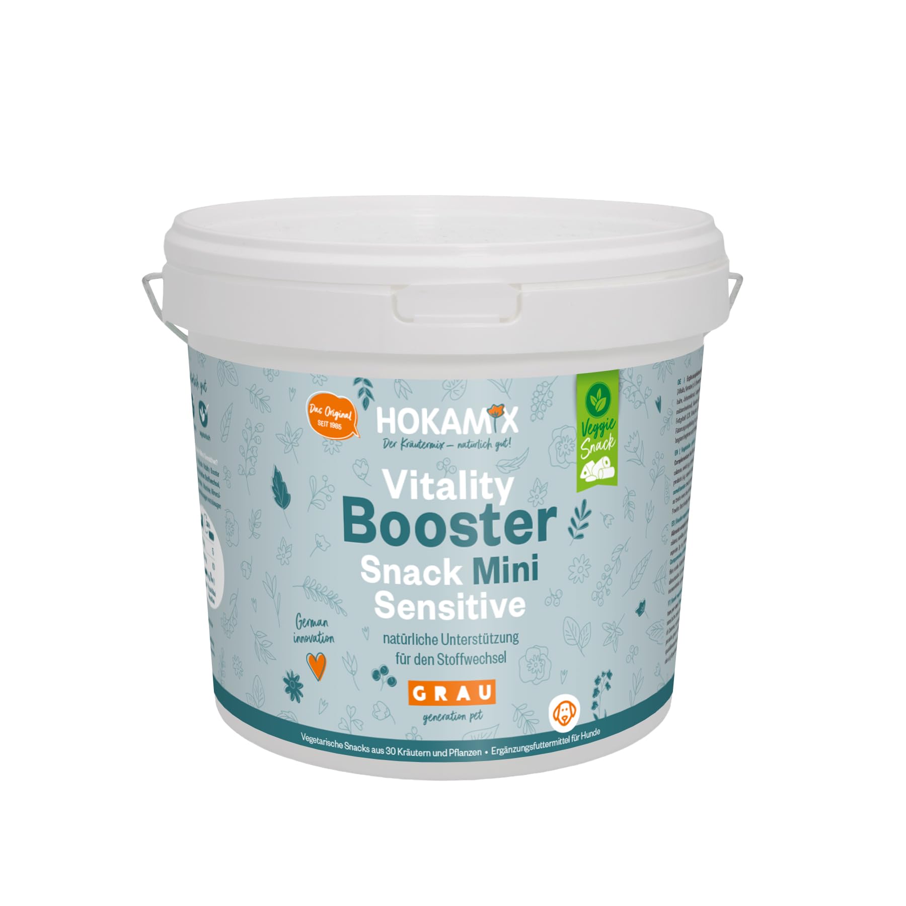 Grau - das Original - GRAU - Hokamix Vitality Booster Snack Mini Sensitive, 1er Pack (1 x 2,25kg), Ergänzungsfuttermittel für Hunde