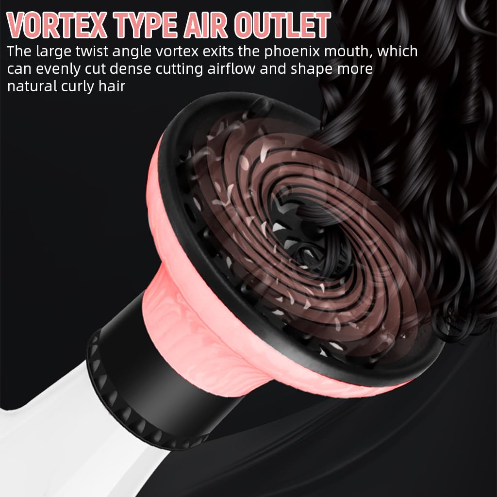 MAYCREATE® Hair Dryer Diffuser, Universal Hair Diffuser Adaptable Hair Dryer Attachment for Blow Dryer Nozzles from 1.5 to 2.3 inch Diameter for Natural Thick Hair - Image 5 thumbnail