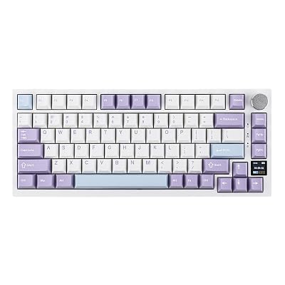 EPOMAKER Ajazz AK820 Pro Gaming Keyboard, 75% Gasket, Mechanical Keyboard, TFT Screen, 3 Modes Bluetooth 5.12.4G Wireless &amp;amp; Type-C Wired,