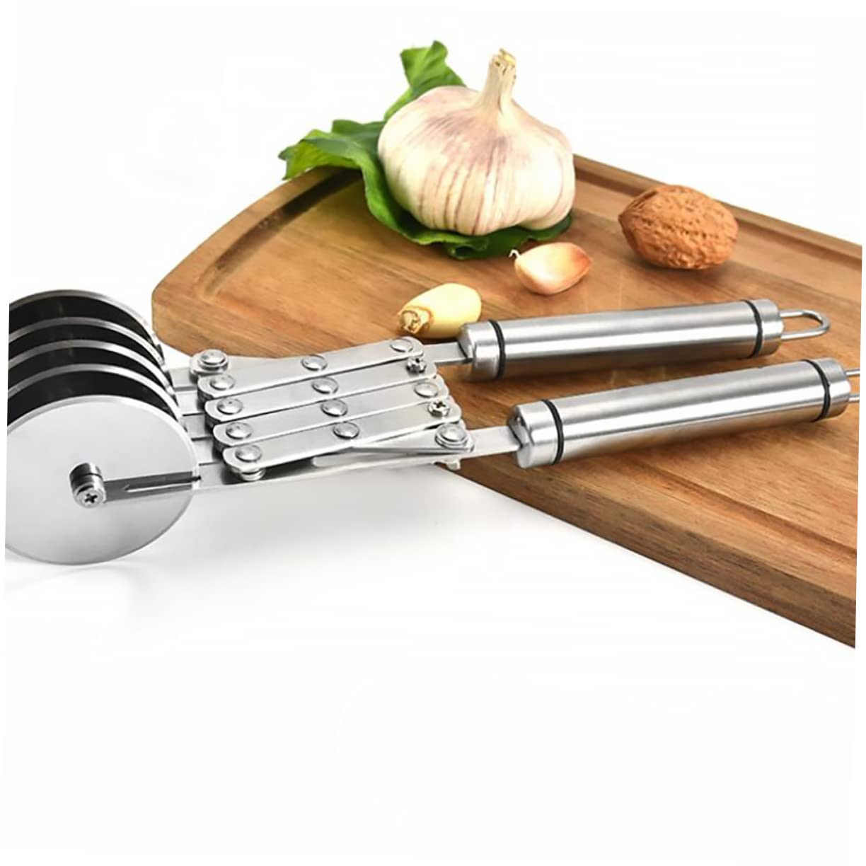 ULTECHNOVO Cortador de Pizza de Acero Inoxidable para Masa y Pastelería, Mango Ergonómico Antideslizante, Adecuado para Hornear en Casa
