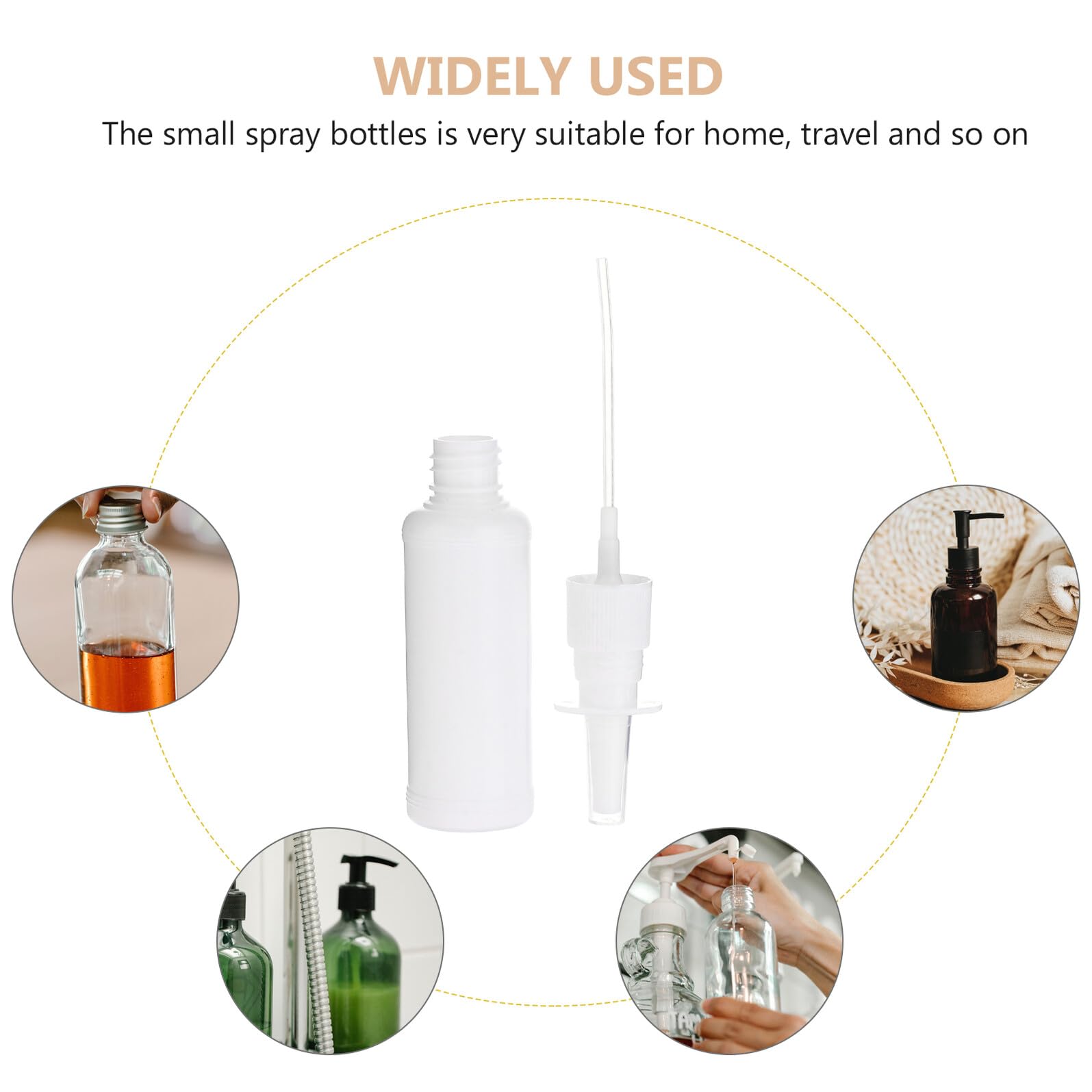 Sprühflasche 50ml Pe Weiß Nachfüllbar mit Schutzkappe