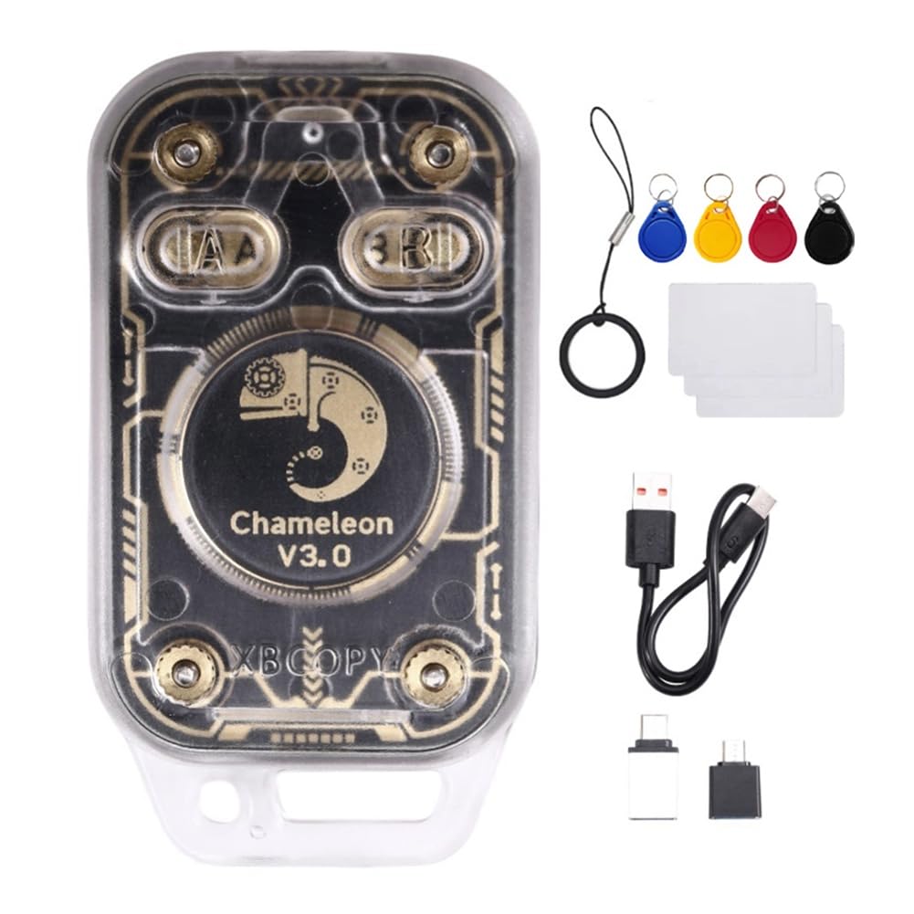 Chameleon V3.0 Lettore Emulatore di Chip Smart RFID NFC 125K 13.56Mhz ID IC Lettore Scrittore Copiatore di Tag + 4XUID /3XCUID Carta
