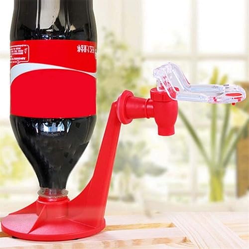 Miniatura 7 de Dispensador de grifo para botellas, dispensador de soda, botella de coque al revés, máquina dispensadora de agua potable, color rojo