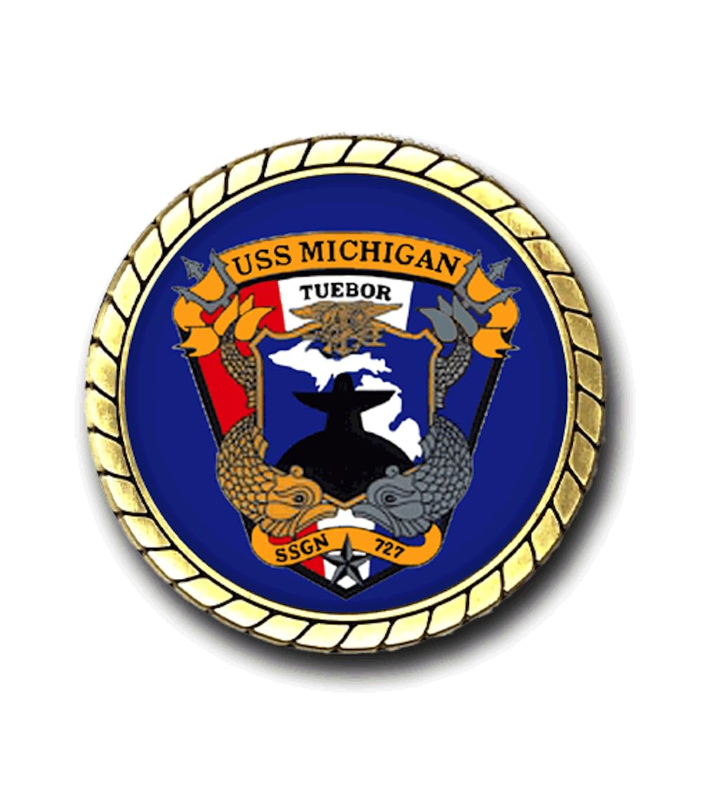 Amazon.com: Military Productions USS Michigan SSGN-727 Emblem US