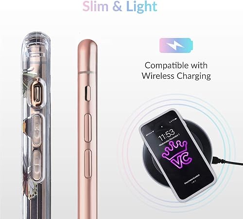 Miniatura 6 de Velvet Caviar Funda transparente para iPhone 11 Pro Max con diseño de mariposas para niñas y mujeres, bonitas fundas protectoras para teléfonos