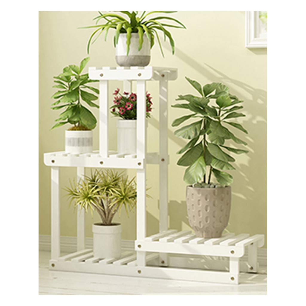 DQKHGFCAPG Solid Wood Plant Stand, Flower Pot Holder, Display Potted Rack /667(White,A)