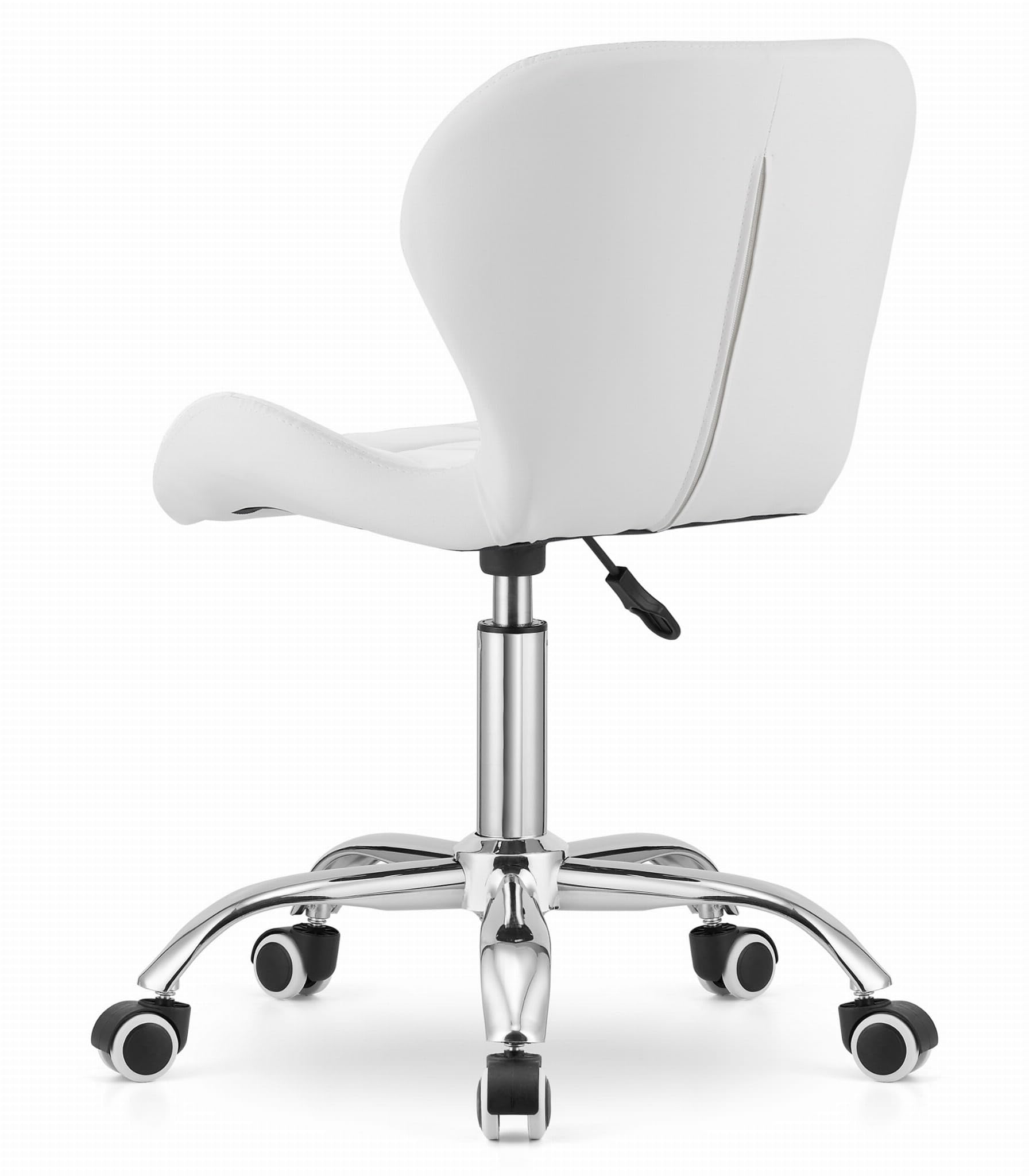 Chaise Similicuir Bureau Confort Pied Chromé Noir