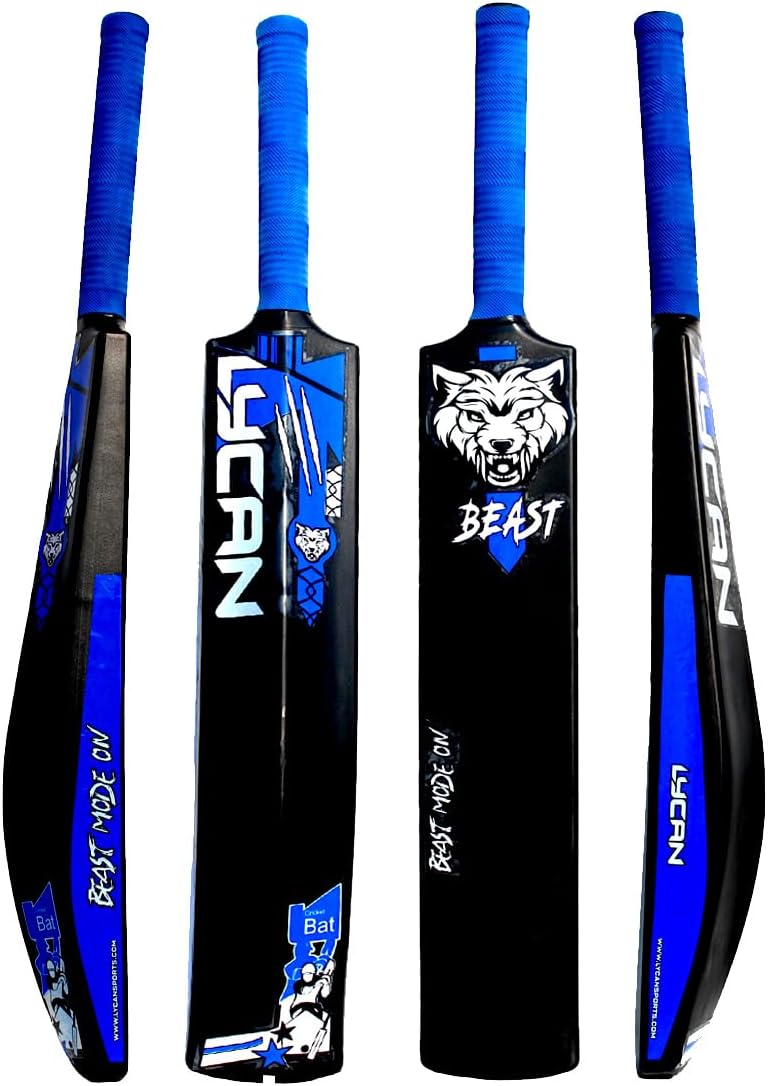 Lycan Heavy Duty Plastic Cricket Bat,Full Size (34” X 4.5”inches) Premium Bat for All Age Groups – Kids/Boys/Girls/Adults