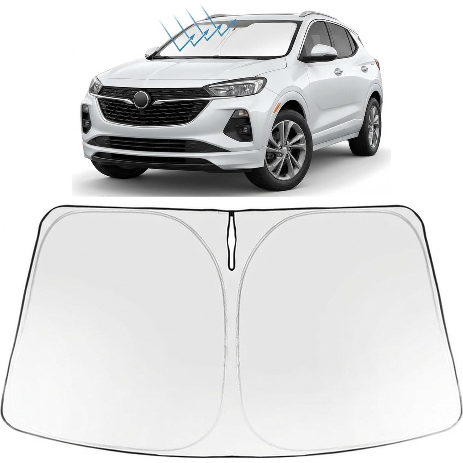Proadsy Custom Fit Car Windshield Sun Shade for 2020-2026 Buick Encore GX