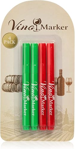 Rotuladores de vino para copas de vino, marcadores de bebidas lavables, perfectos para fiestas de vacaciones, accesorios de bar en casa, regalos de