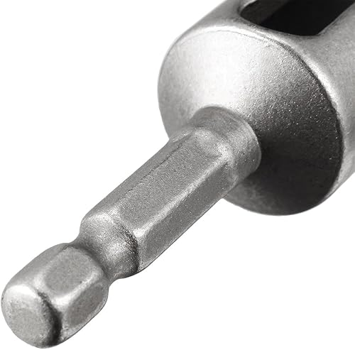 Miniatura 5 de uxcell Destornillador de tuerca de 0.315 pulgadas, herramienta de llave de tubo ranurada con vástago hexagonal de cambio rápido de 14 pulgadas,