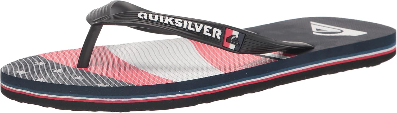 Quiksilver Men's Molokai 4Th 3 Point Sandal Flip-Flop, Blue 1, 11