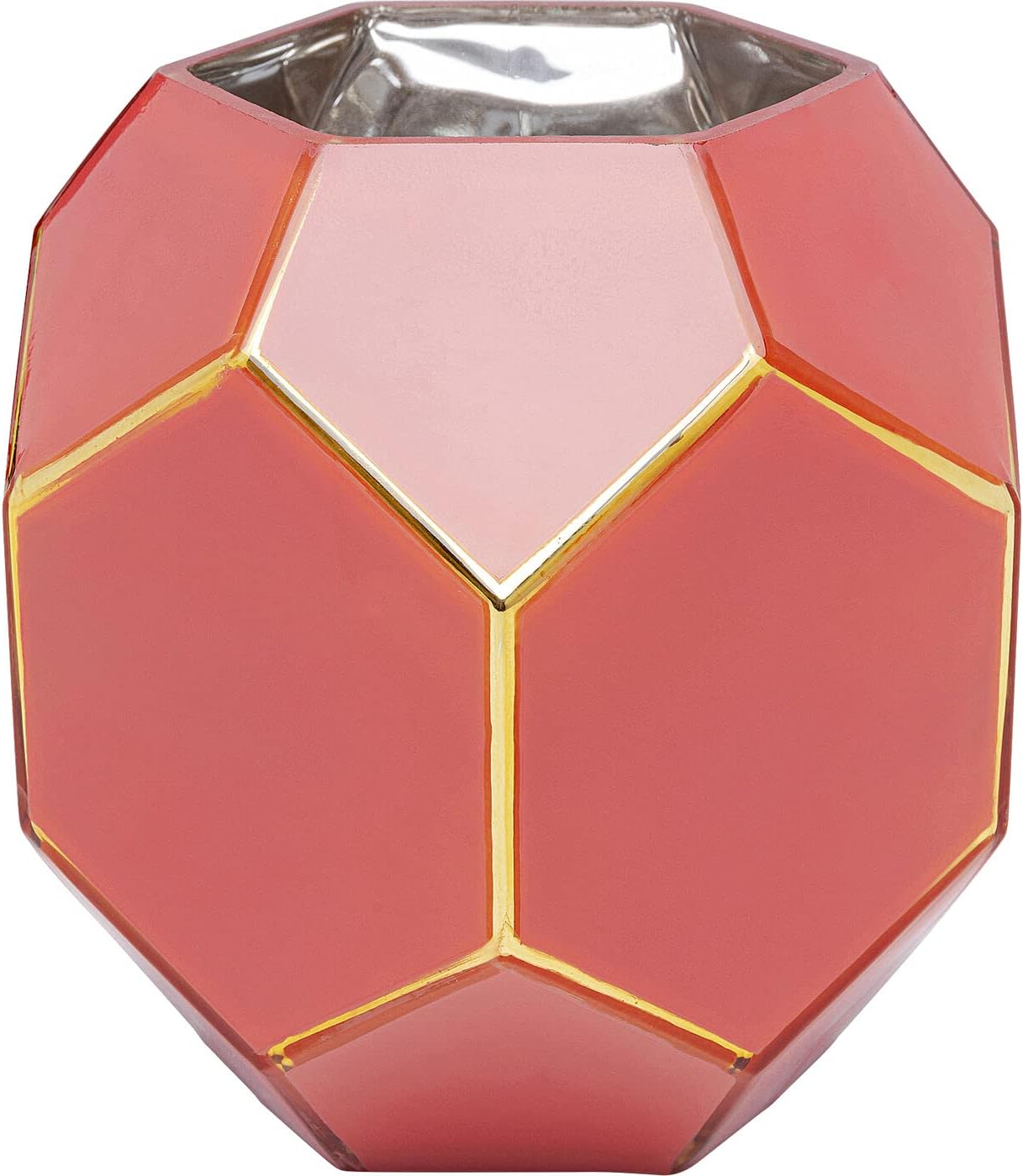 Kare Design Vase Art Pastel Flower Vase Table Vase Red Item Height 17 cm