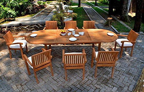 Outdoor Patio Teak Dining Furniture Set (7 Piece)