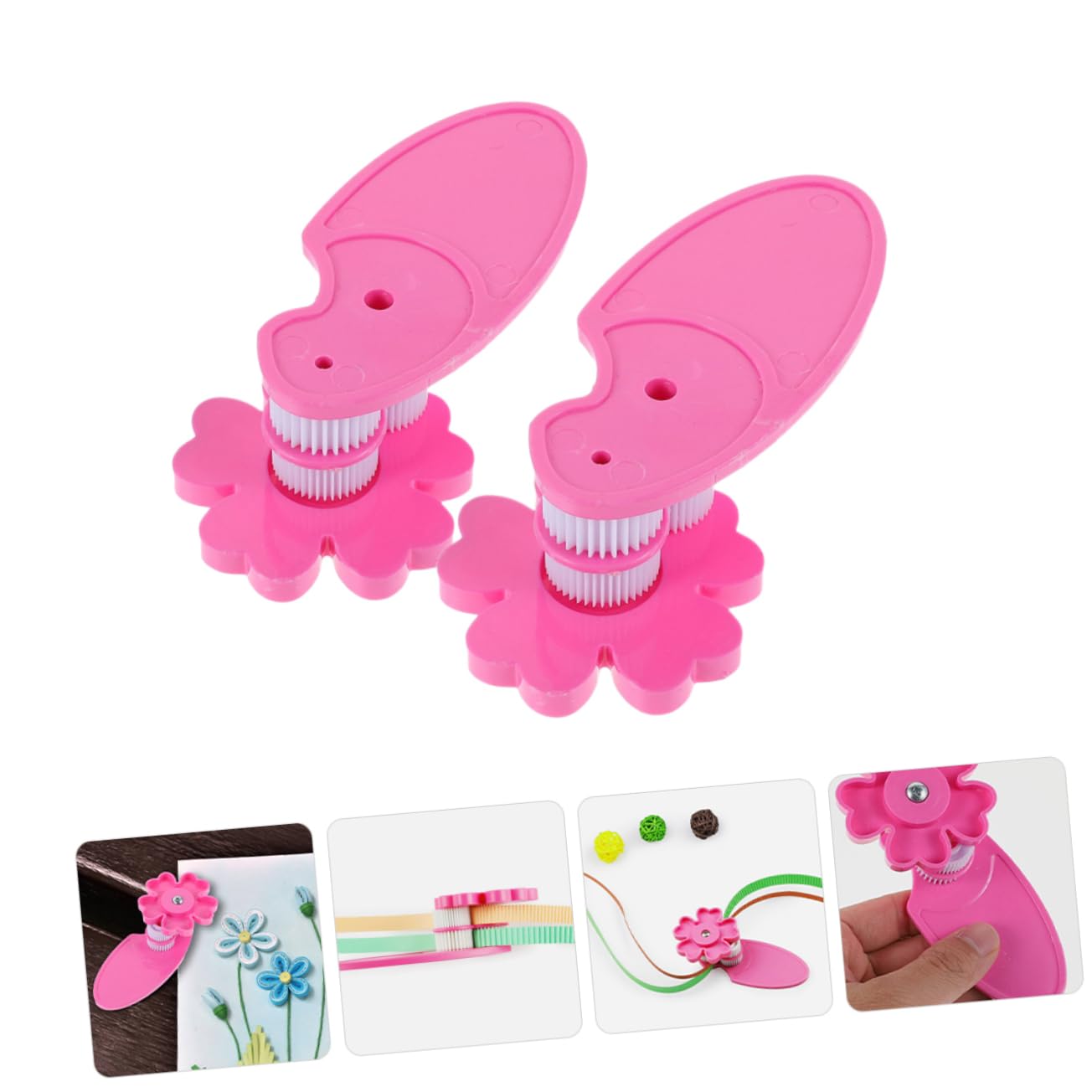 SHINEOFI 5 Sätze Papierformer Quilling Werkzeuge Crimpstreifen Herstellung Von Quillern Gitterwerkzeug Papier Curling Gerät Bastel Quilling DIY Werkzeug DIY Papier Curling 2 Stücke * 5