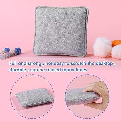 Miniatura 5 de UOOU Kit de fieltro, kits de fieltro de aguja para principiantes adultos, suministros de fieltro de aguja con 24 agujas de fieltro, almohadilla