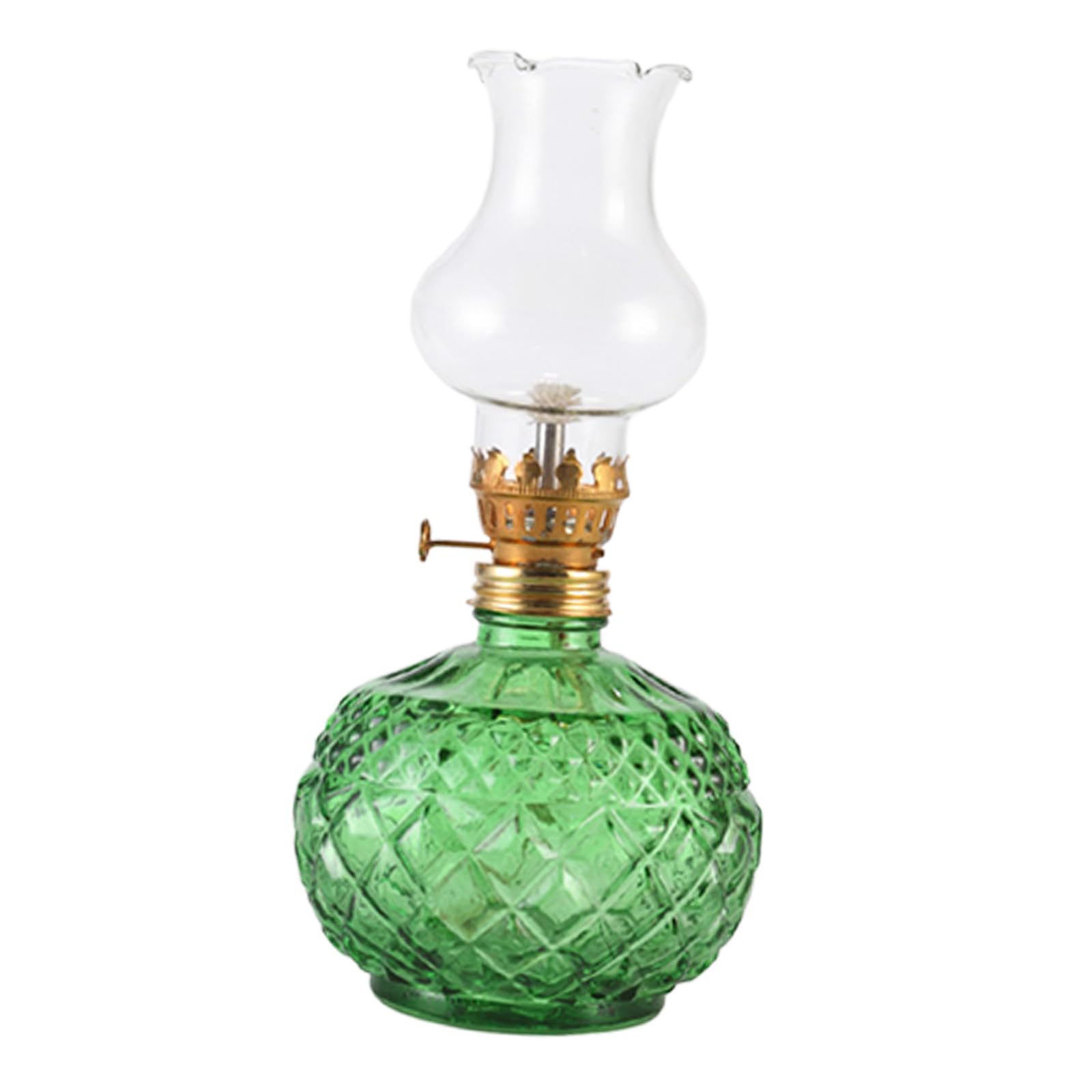 Decorative Glass Oil Lamp Emergencies Lighting Indoor Table Decorative Light for Tabletop Bedside Shelf Enduring for Table Centerpiece