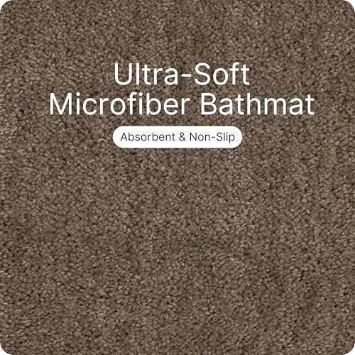 Image of Saral Home - Good Morning Mat, Soft, Anti-Skid, Washable, Water Absorbent, Quick Drying, All time usable Bathmat /Doormat /Runner. Slip-Resistant Backing for Everyday Safety.(Beige. 50X70-2PC)