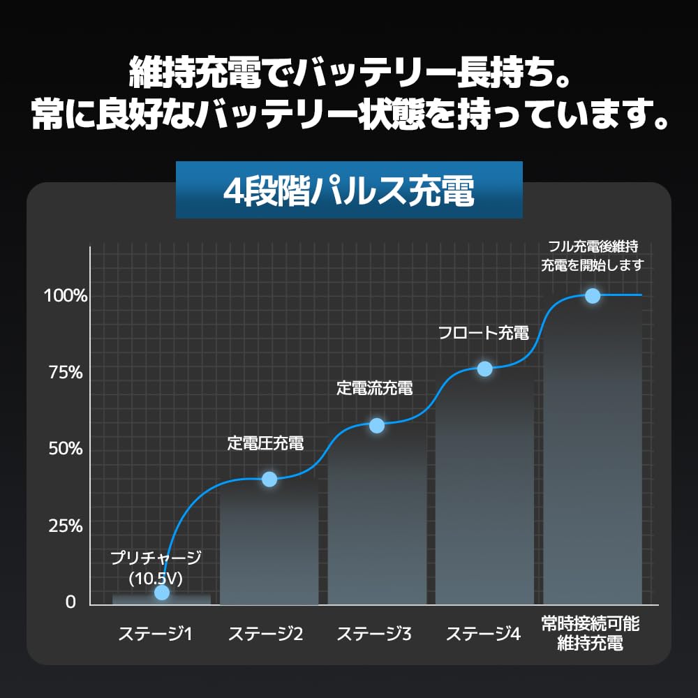 Amazon.co.jp: リョクエン（LVYUAN）40A 全自動パルスバッテリー充電器