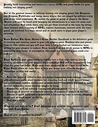 Town Tables: The Game Master's Town Builder Handbook (Game Master's Big Books of Tables) - Image 2