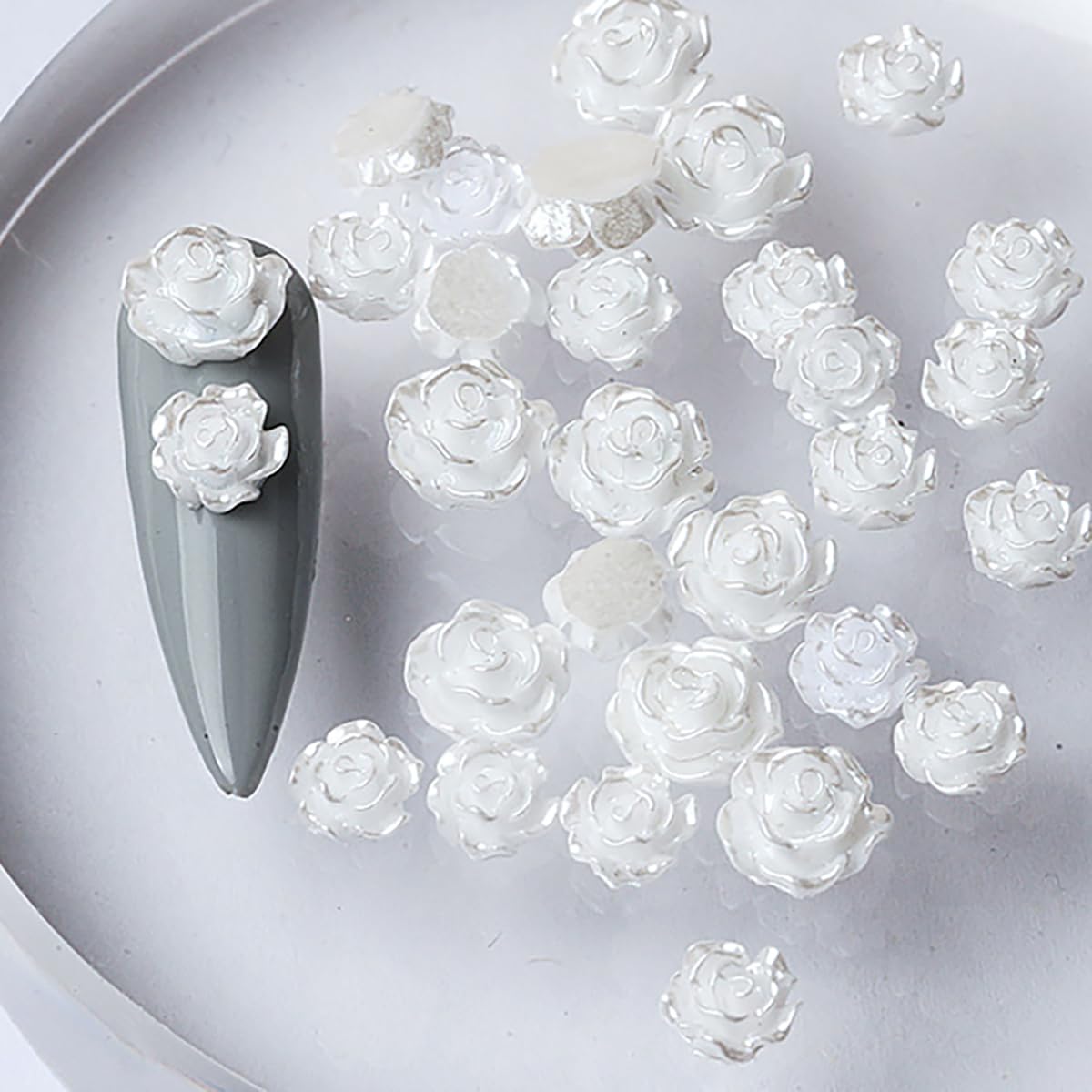 Amazon.co.jp: 花 ネイルパーツ 薔薇 約90個セット 6mm 8mm ローズ