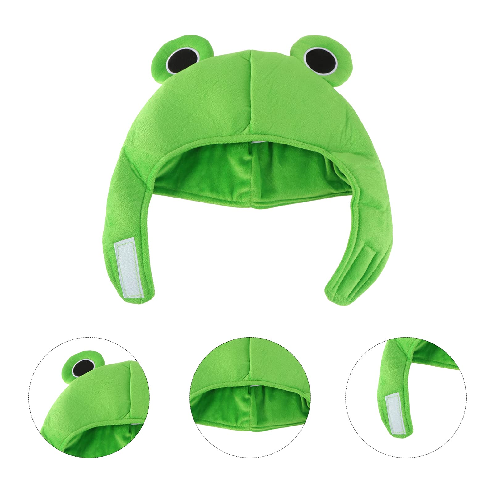 Valiclud, copricapo in peluche a forma di rana, per feste e cosplay, Capodanno, per bambini e adulti