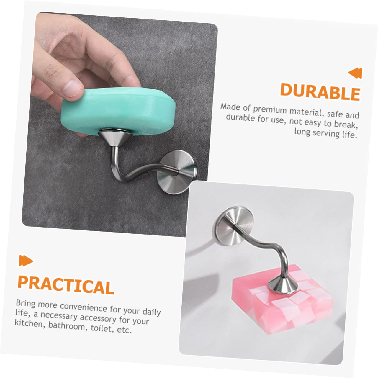 Portasapone Da Parete Magnetico Robusto E Attraente Per Riporre Facilmente Il Sapone