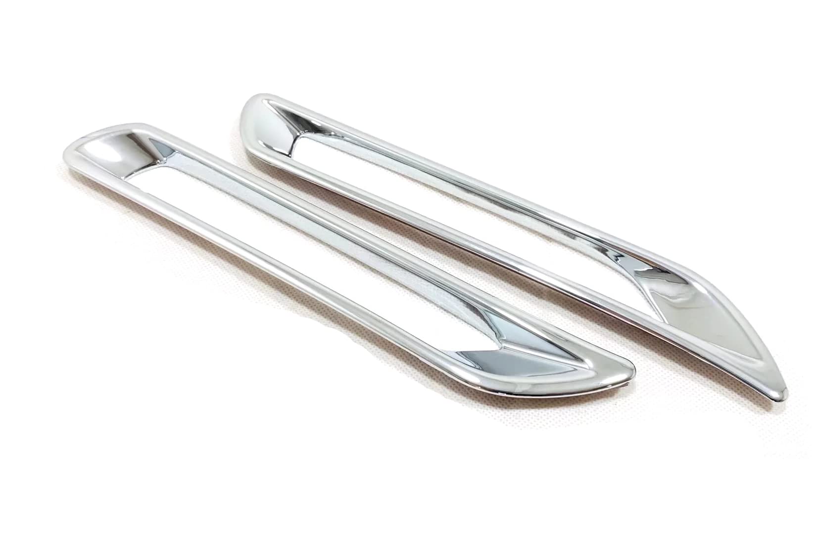 KELEIMAI Car Accessories Fit For Toyota RAV4 2019-2022 2023 2024 Exterior Rear Bumper Reflector Fog Lights Cover Trim (Glossy Chrome Style) ABS 2 PCS